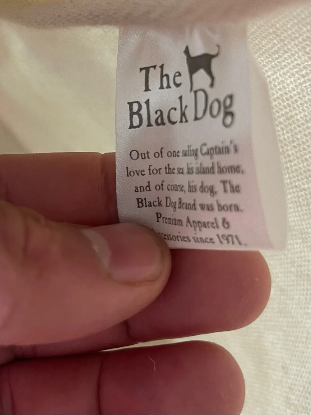 The Black Dog Canvas Tote Bag